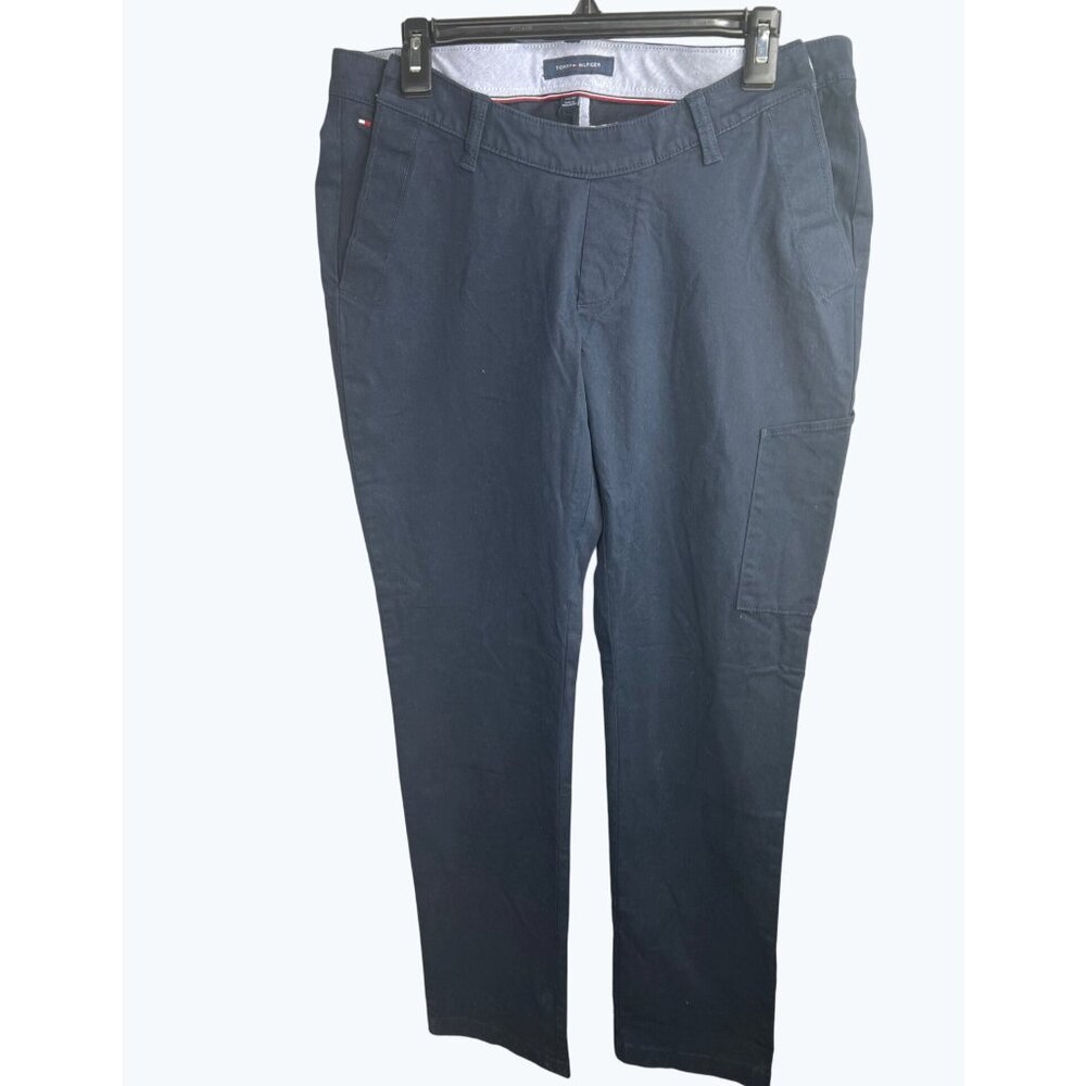 Tommy Hilfiger Adaptive Mens Pants Navy Chinos Seated Wear Collection 34/32